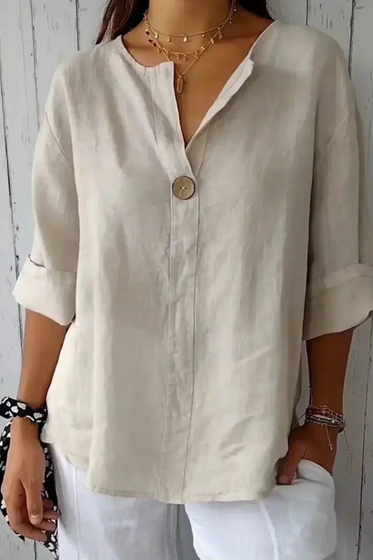 Deborah™ | Effortless Linen Top