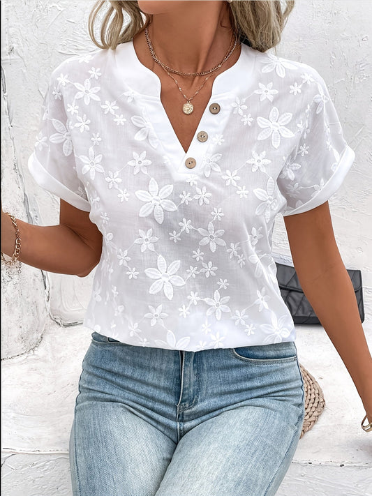 Lotte | Embroidered Women's Summer Blouse