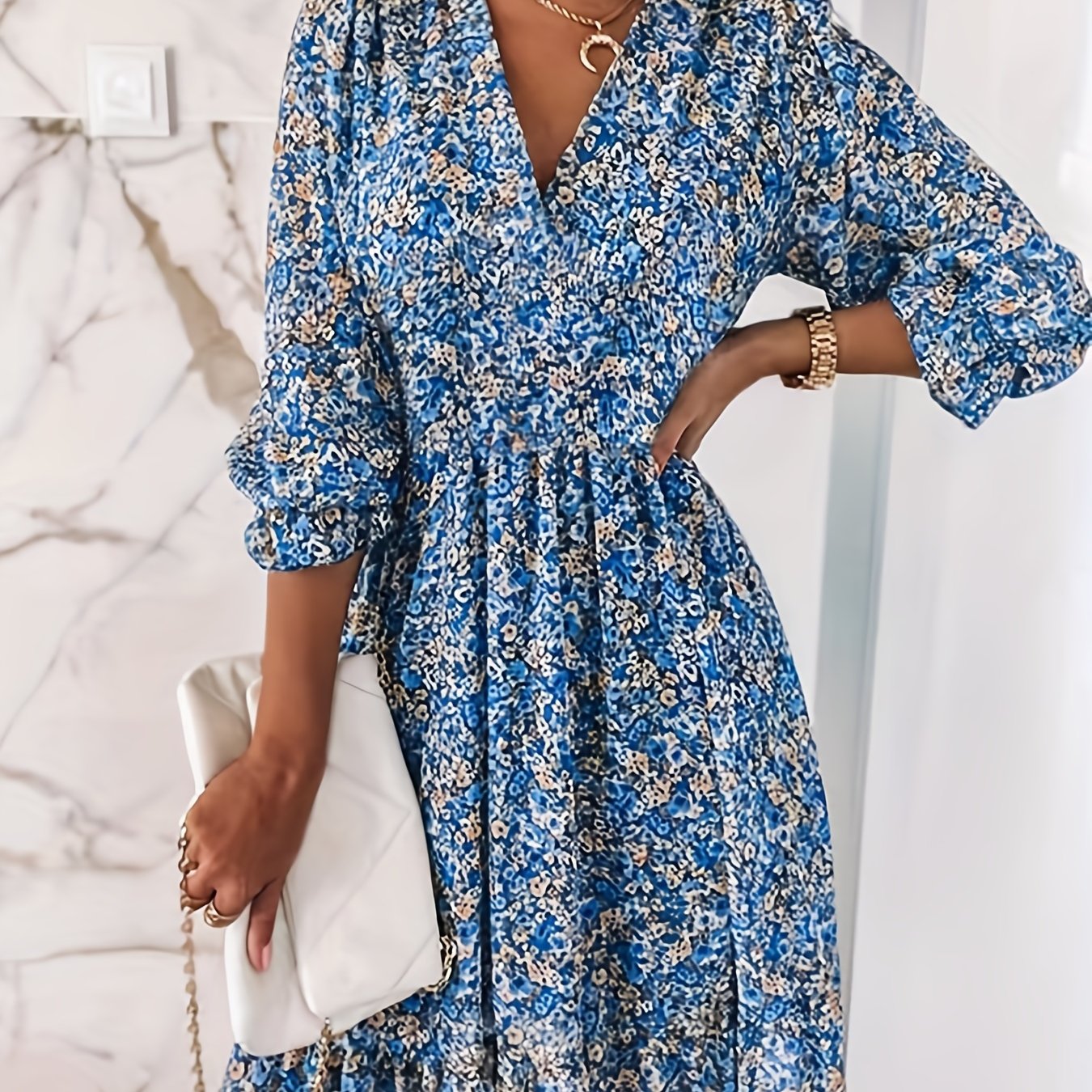 Eline™ | Elastic Waist Dress