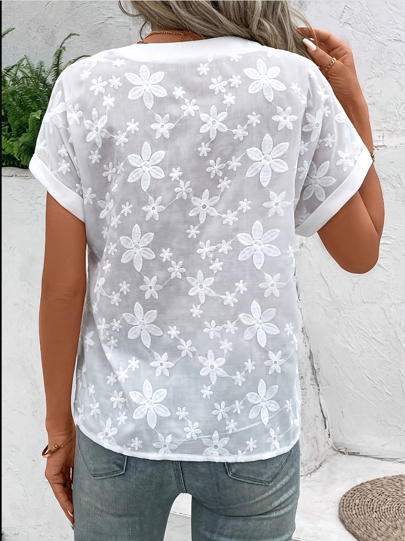 Lotte | Embroidered Women's Summer Blouse