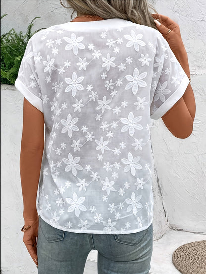 Lotte | Embroidered Women's Summer Blouse