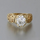 Ring with white zirconia