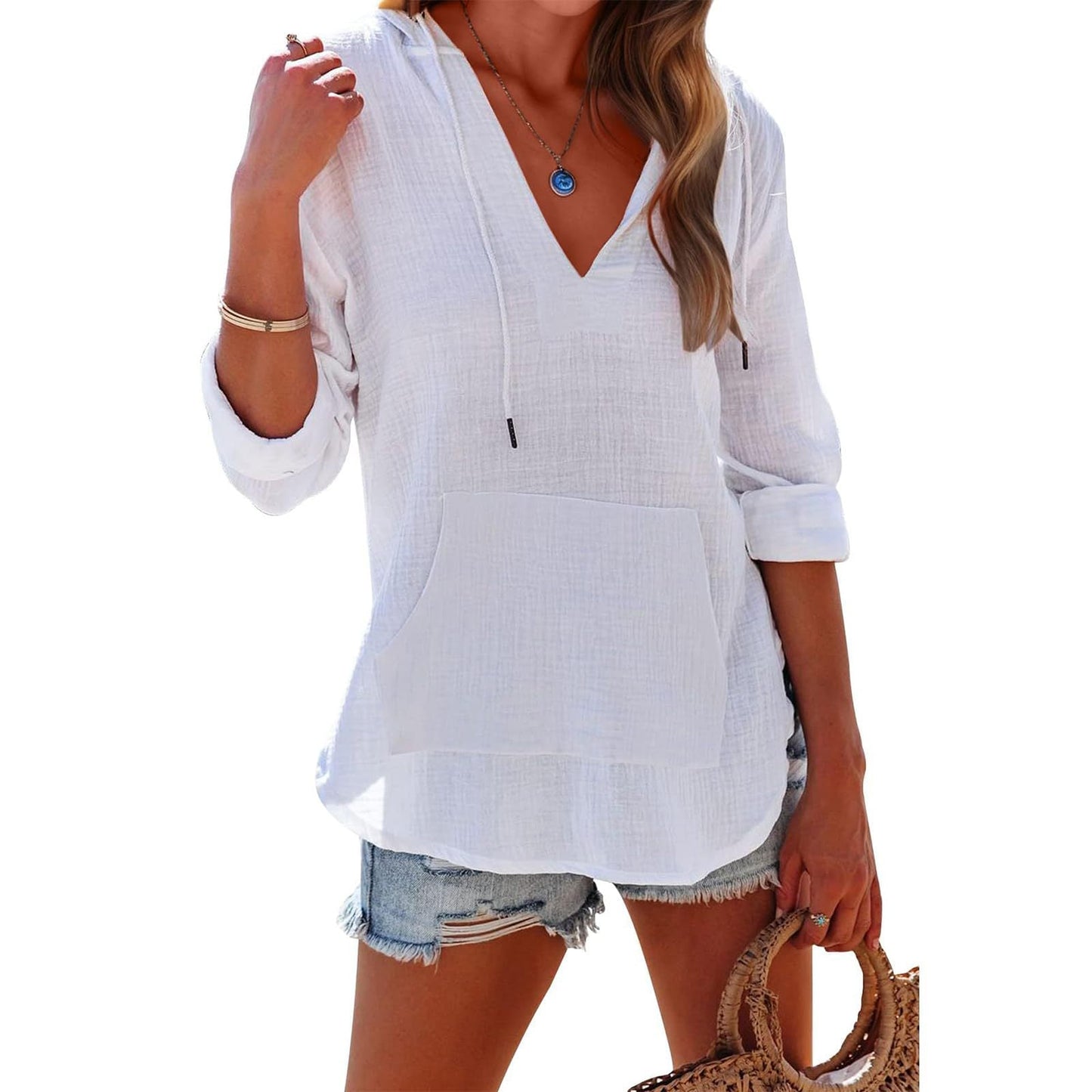 Mandy -Elegance™ Hooded Long Sleeve Sweatshirt