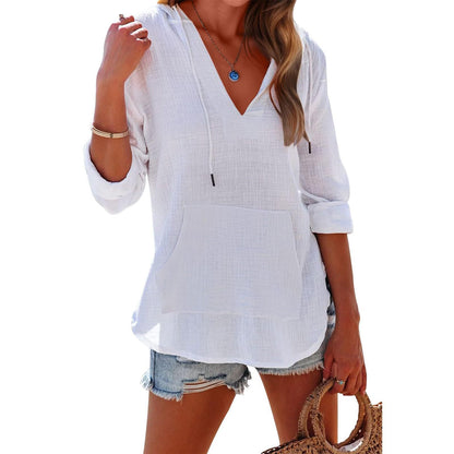Mandy -Elegance™ Hooded Long Sleeve Sweatshirt
