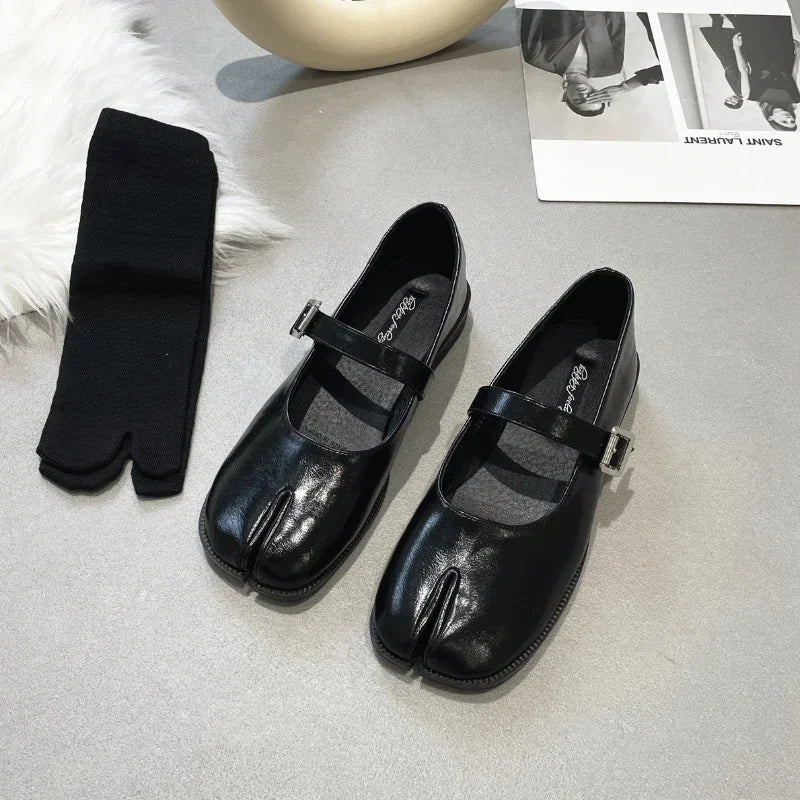 Mari™ | Leather Split Loafers