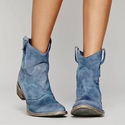 Olesya™ | Rustic Ankle Boots